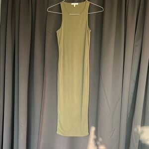 Good American Olive Midi Dress